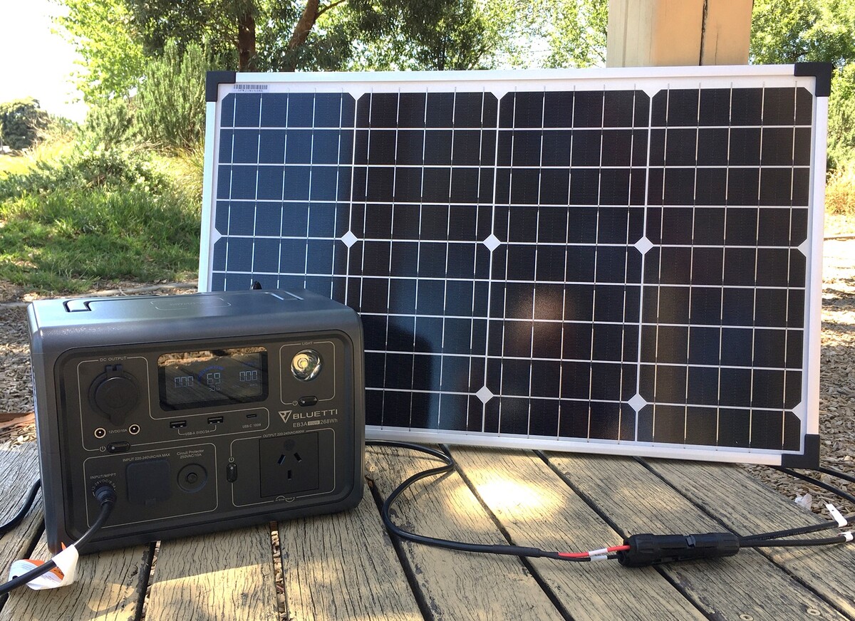 BLUETTI EB3A Portable Power Station 268Wh LiFePO4 Battery 600W Solar  Generator