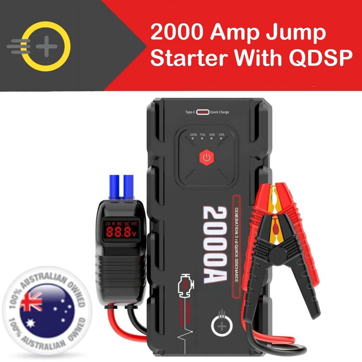 Portable Jump Starter Box Auto Battery Pack Start Power Fast Charging Auto  Starter Booster Power Pack For RVs SUVs Trucks And