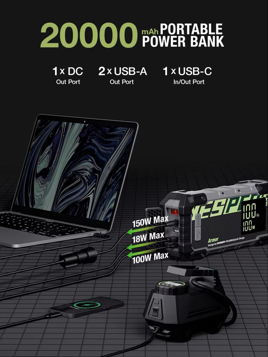 jump starter pack, car jump starter, battery jump starter pack