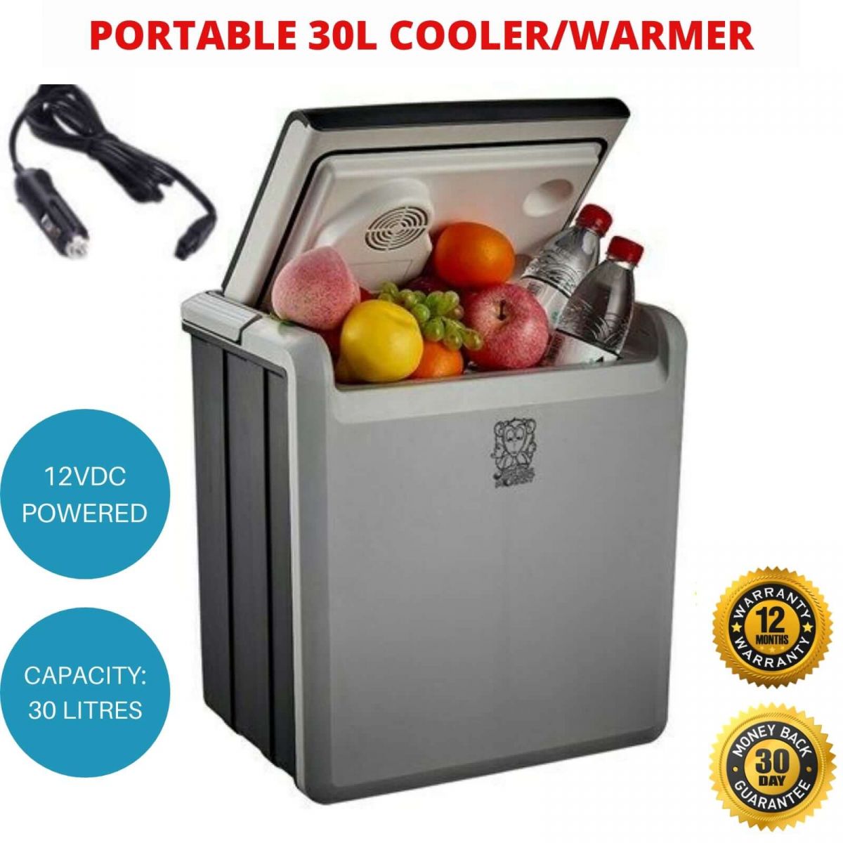 12V Cooler For Car, car fridge, 30L electric cooler, 30L Brass Monkey portable fridge