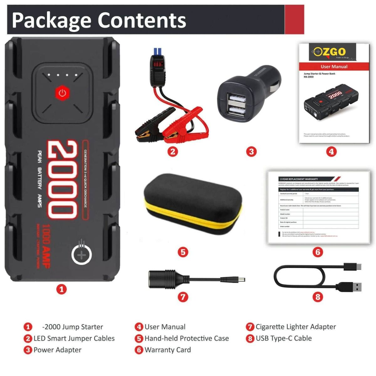 jump starter pack, car jump starter, battery jump starter pack