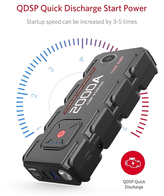 car jump starter, portable car jump starter, car jump starter power bank