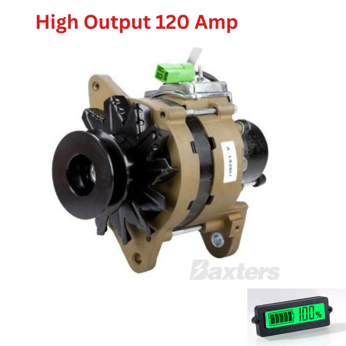 high output alternator, baxters alternator, denso alternator