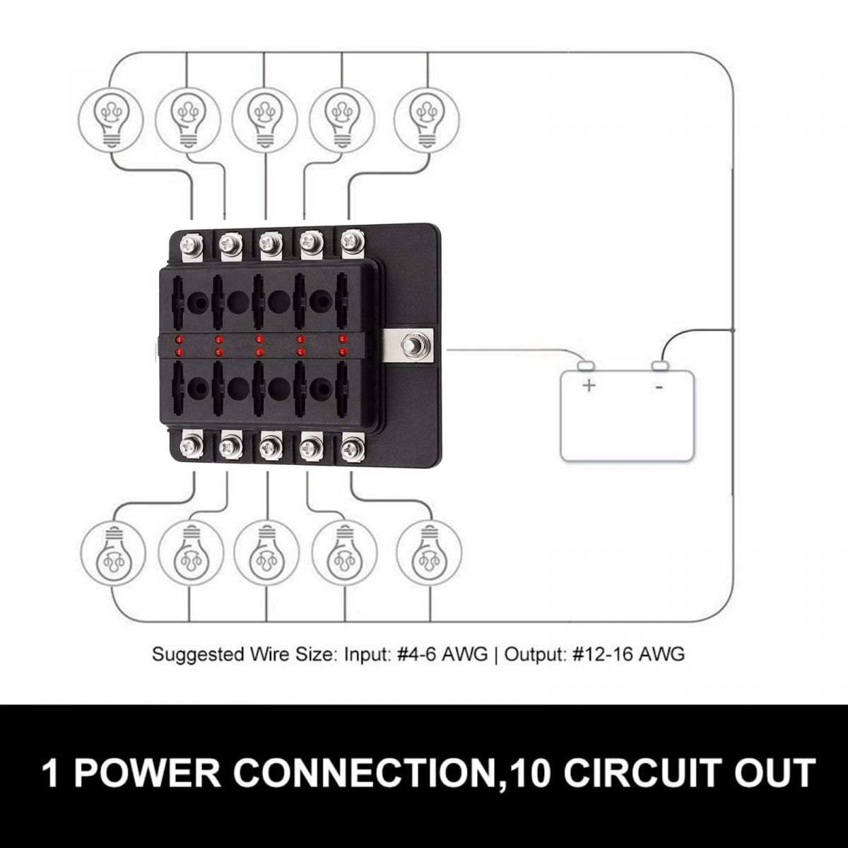 10 way fuse block