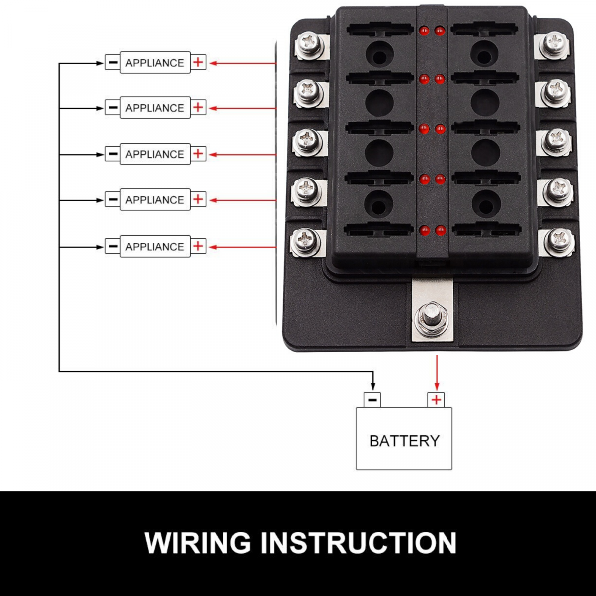 10 way fuse block