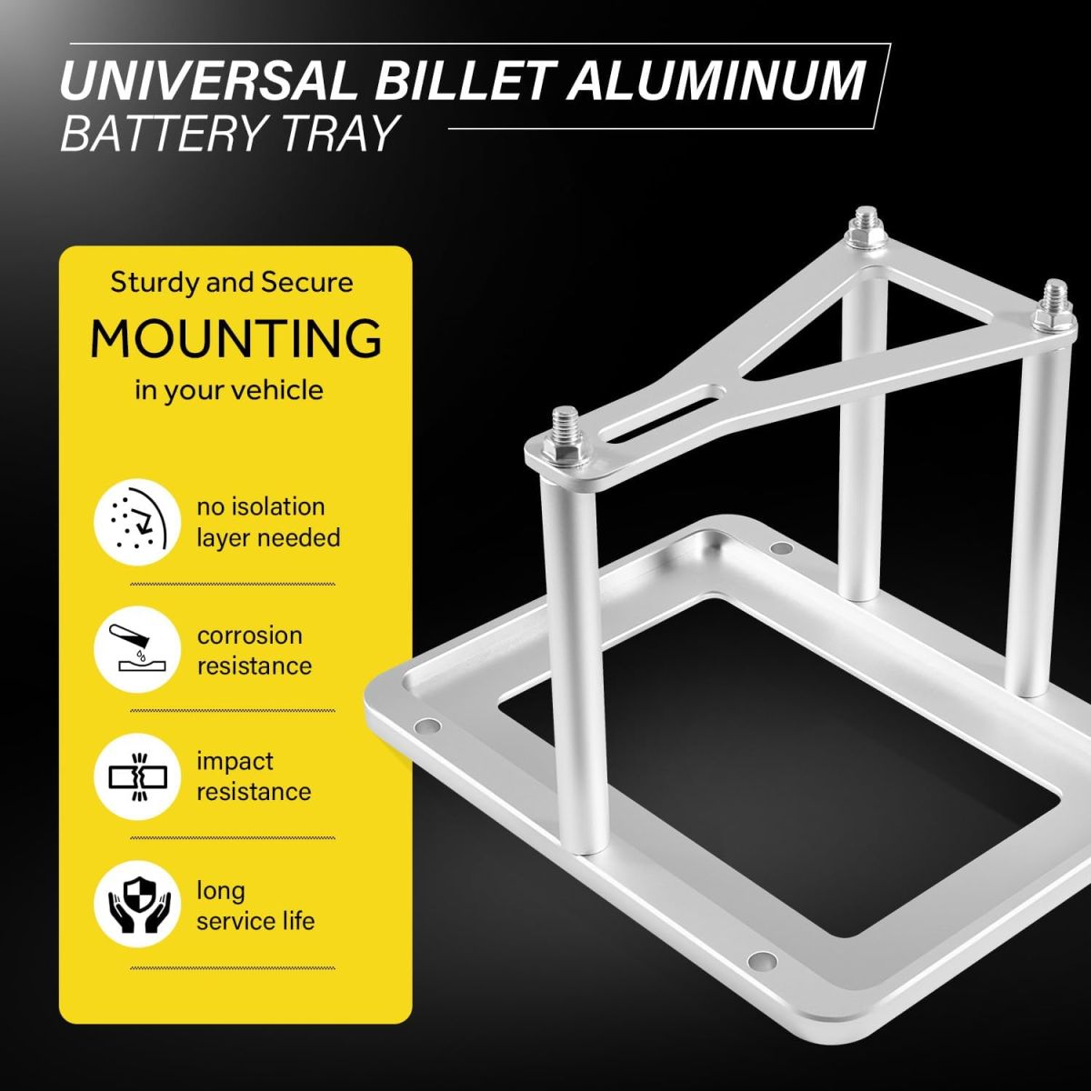 battery tray, aluminium battery tray, optima battery tray, battery mount
