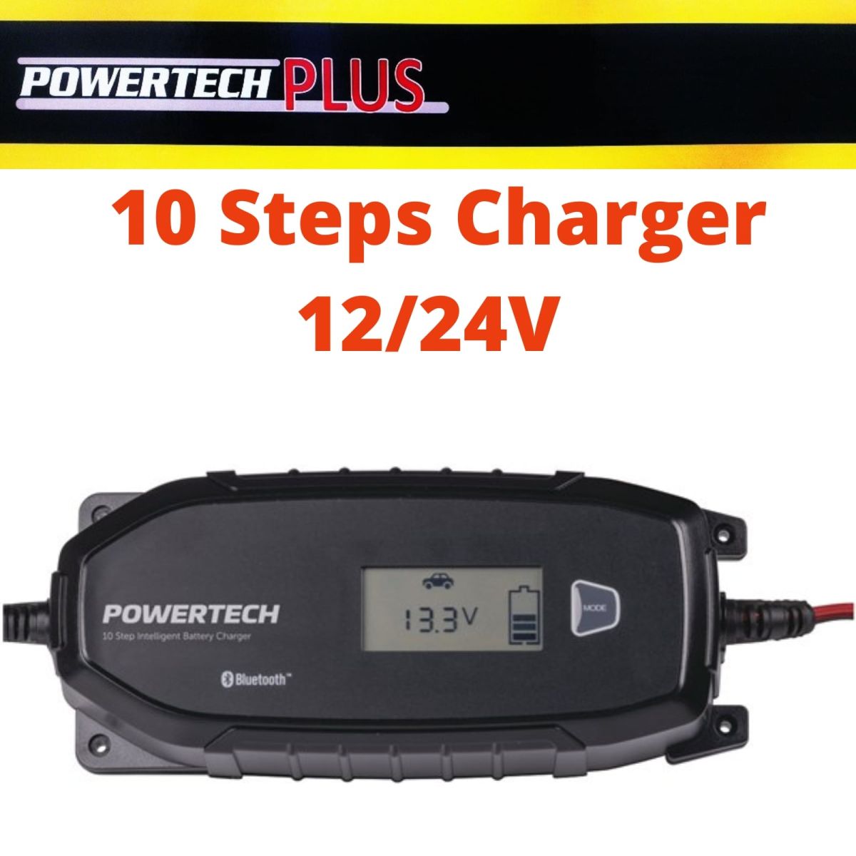 Smart battery charger, 10 Step Charger, 12V/24V Battery charger