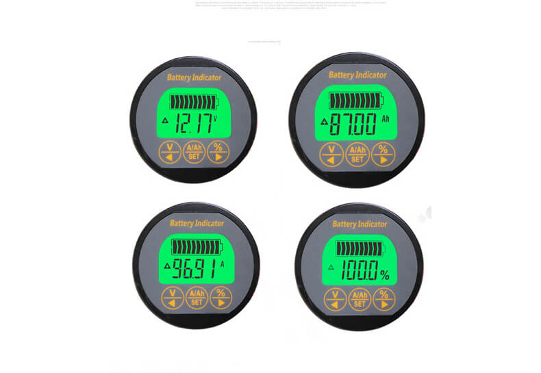 LCD 12V-96V Battery Status Voltage Voltmeter Monitor Tester Meter Car/Caravan 