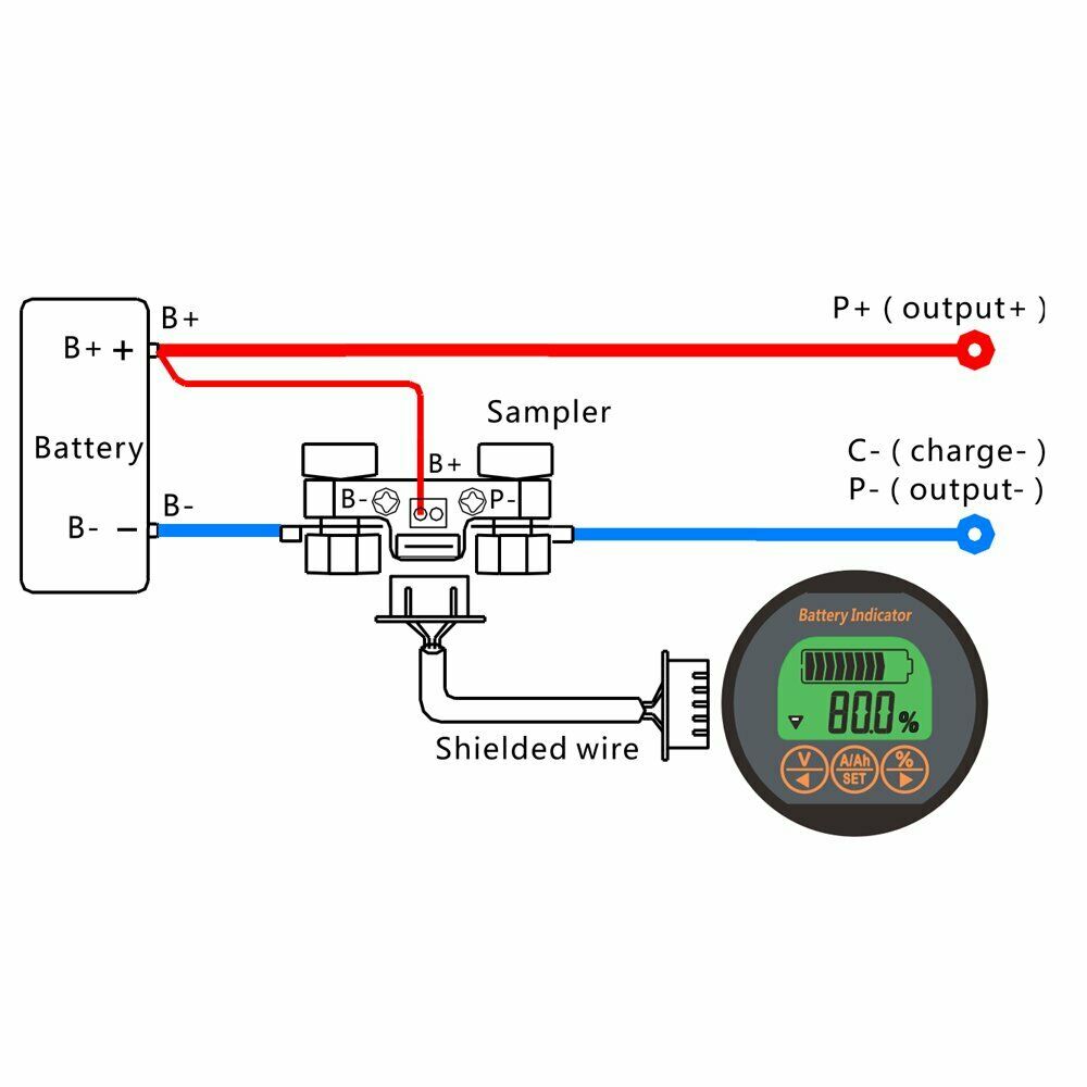 Battery Capacity monitor, Battery capacity indicator, Battery Capacity Tester, battery performance shunt