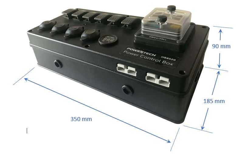 12v control box; 12v power outlet; DC volt connection