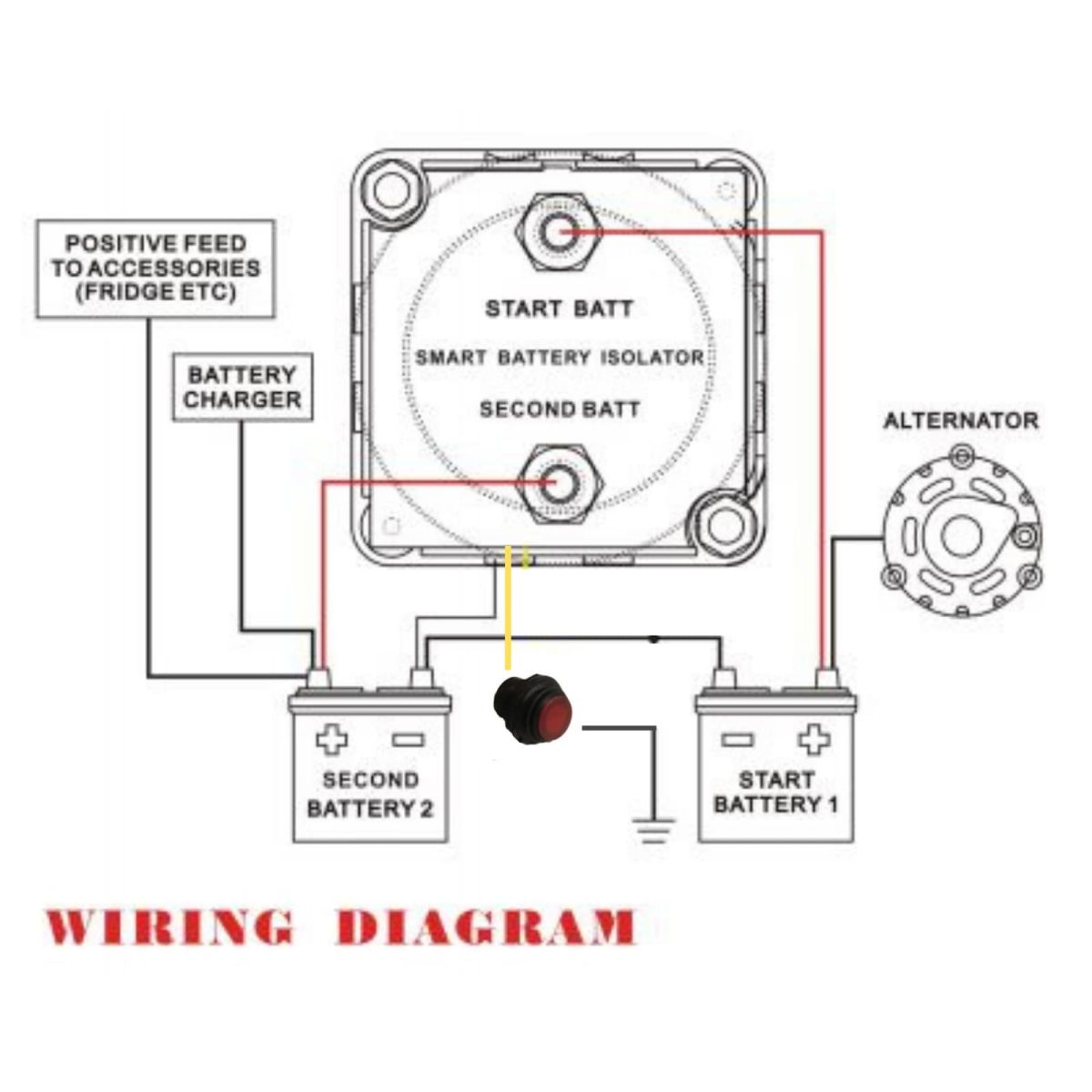 Voltage sensitive relay, smart 12V battery isolator, Dual Battery
Isolator Kit