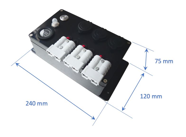 12v control box; 12v power outlet; DC volt connection