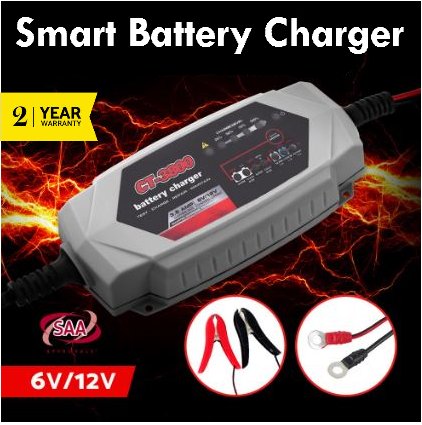 Smart Battery Charger, 8 state charger, 6v 12v battery charger