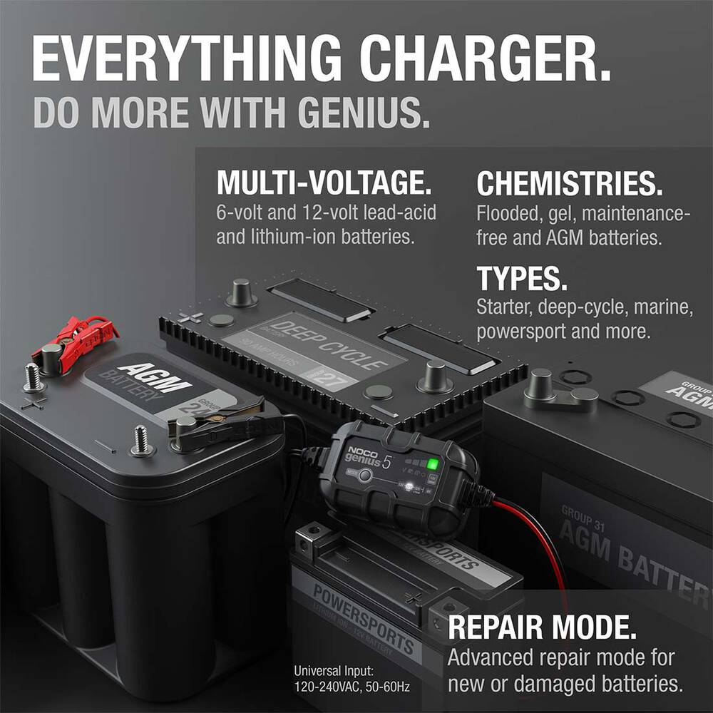noco genius 5, noco genius 5 battery charger, noco genius battery charger
