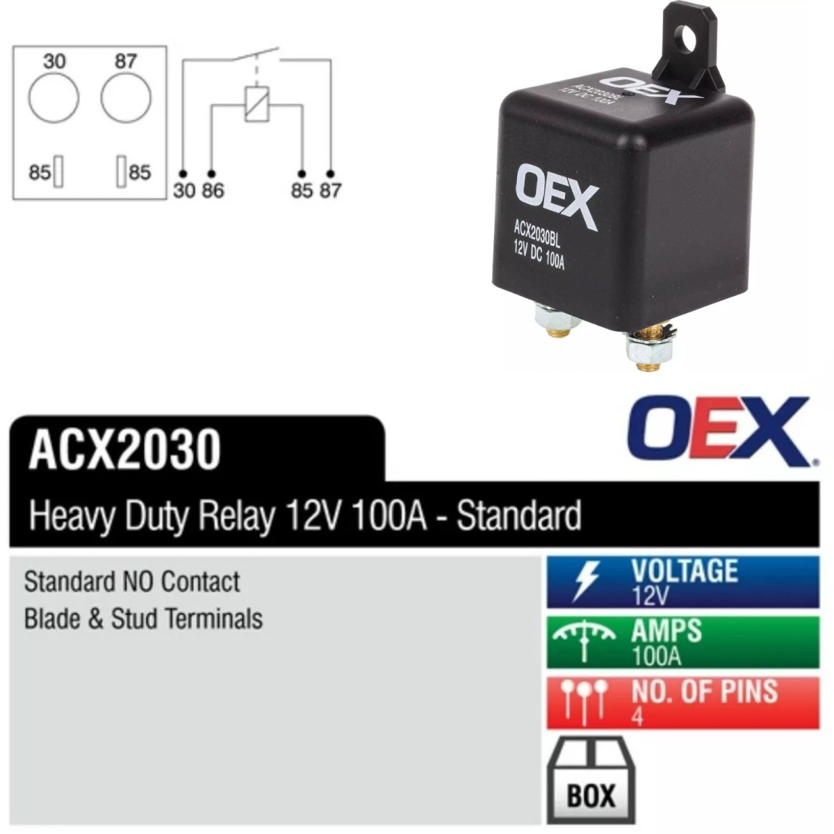 12v relay wiring, oex relay, 100 amp relay 12v
