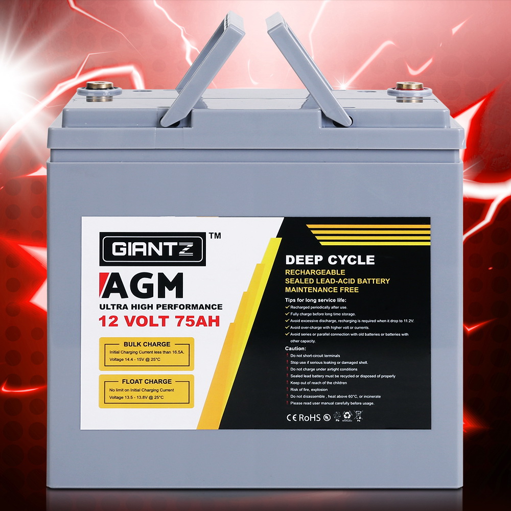Portable 12V deep cycle battery with Battery Box