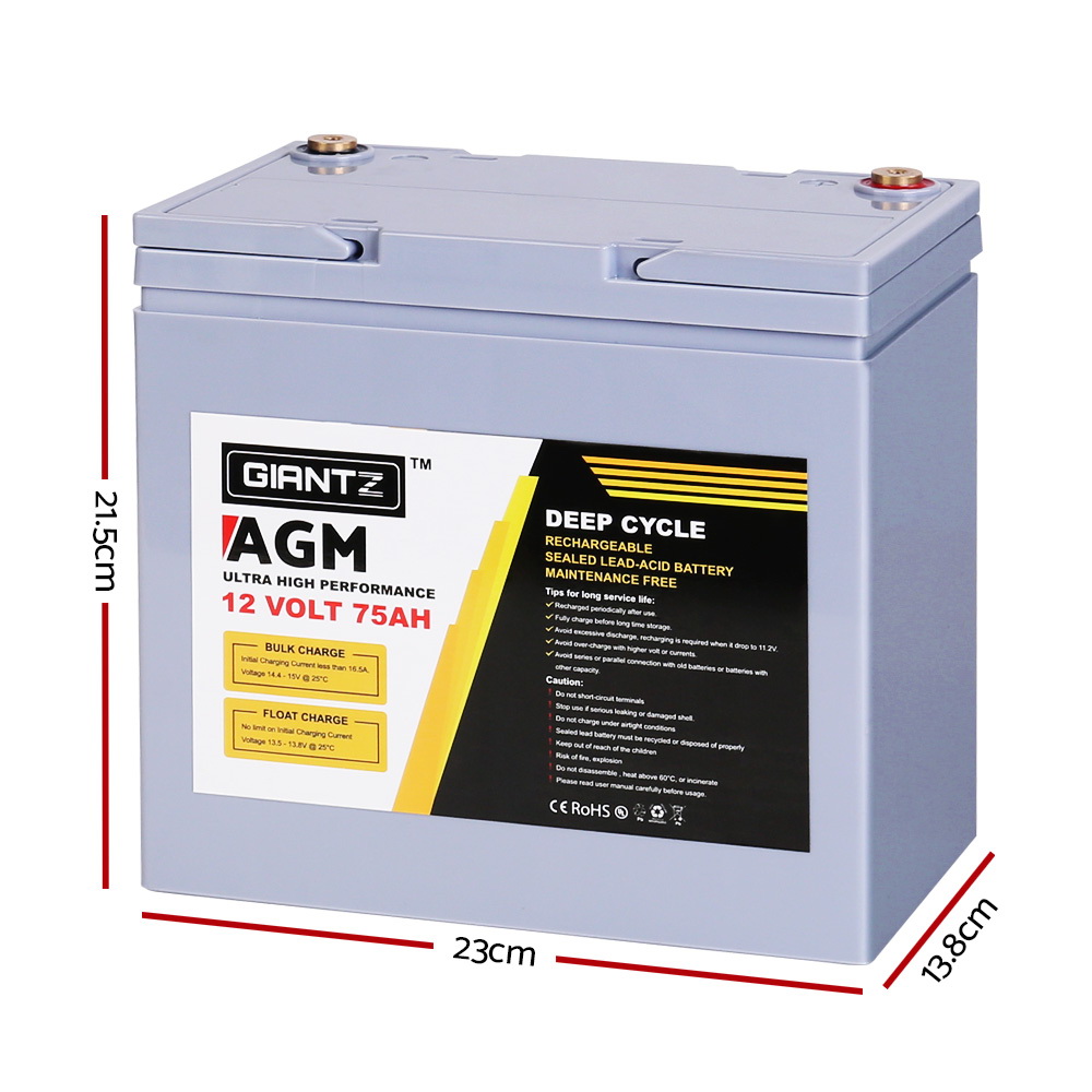 Portable 12V deep cycle battery with Battery Box