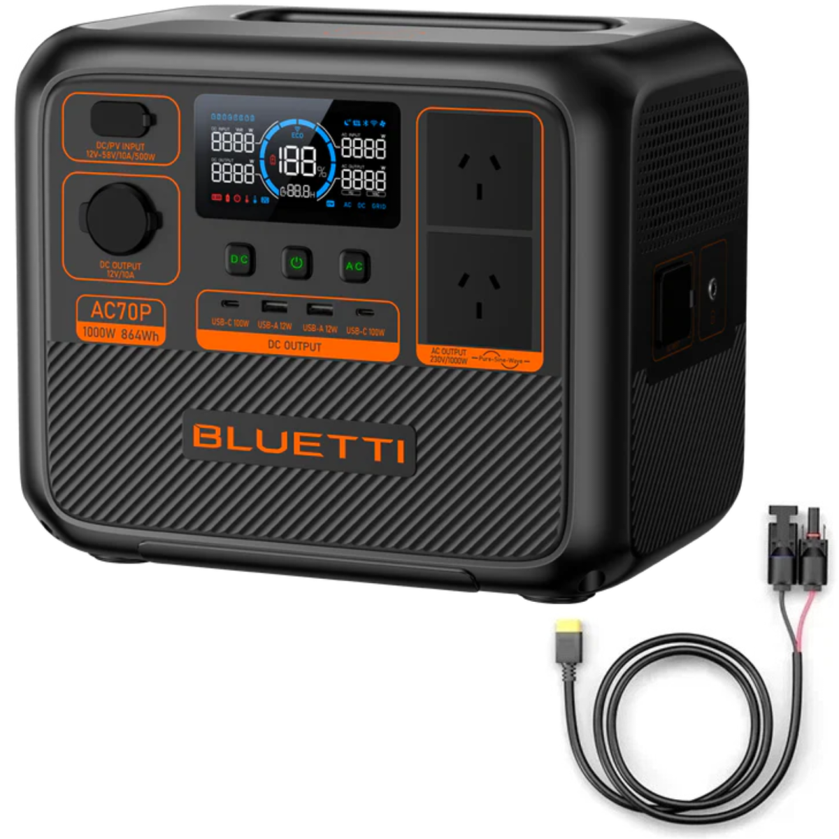 Bluetti AC70, bluetti 1000w power station, Bluetti power station