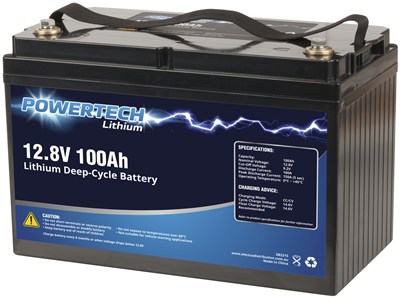 12V 100 Ah battery, 12V 100 Ah lithium battery, lithium battery, powertech lithium battery, LiFePO4 Battery