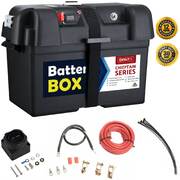 Battery Box Dual System 12V DC Agm 140A Switch 2x USB Caravan Boat