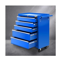 5 Drawers ToolBox Cabinet Trolley Boxes Garage Storage Tool box BLUE