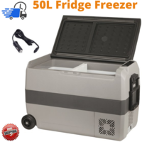 50L Portable Brass Monkey Fridge Freezer 12/24DC 240AC for Car Camping, Caravan