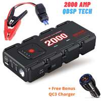 Portable 12v Jump Starter 2000 Amp Portable 12V Car Battery Heavy Duty Power Bank Booster 