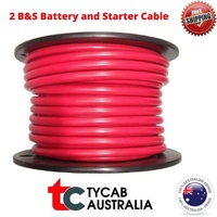 Battery Starter Cable 2 B&S 188 AMP Cooper Wire Various Lengths 4WD Caravan
