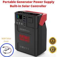 Portable 88500mAh 328WH Power Station 150W Solar Generator Battery Backup