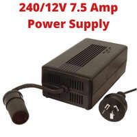 12 VDC 7.5Amp Switchmode Power Supply Mains 240VAC to Cigarette Lighter Socket