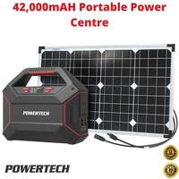 42Ah Portable Power Station Battery Solar Bank Inverter 12V/240V USB Charger