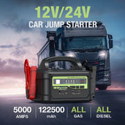 YESPER 12V 24V Jump Starter 5000A Monster Start Rescuer Truck Booster 122500 mAh