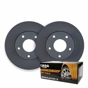 RDA Rear Disc Brake Rotors Pads Kit GP Max For HOLDEN COMMODORE VT VU VX VY VZ 1997-2006   RDA41 (PAIR) RDB1332 (BRAKE PADS)