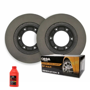 RDA Front Disc Brake Rotors Pads Kit GP Max For TOYOTA HILUX 4WD RDA7786 (PAIR) - R1987 ( 2 SET) KUN25 26R GGN25R
