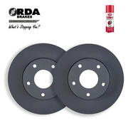 RDA FRONT DISC BRAKE ROTORS GEN3 298mm For Holden Commodore VE VF V6 2006 On RDA7901 With  Brake Parts Cleaner